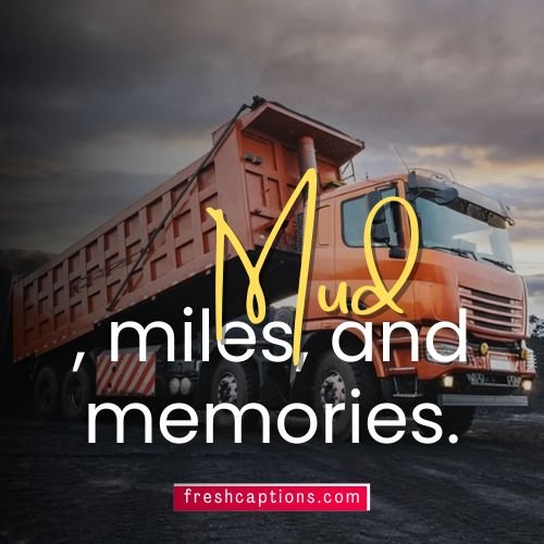 Truck Captions for Instagram